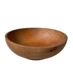 HANDMADE MCM Vintage Wooden Bowl